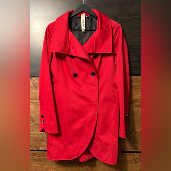 Soia & Kyo Vibrant Red Trench Coat - Picture 3 of 9